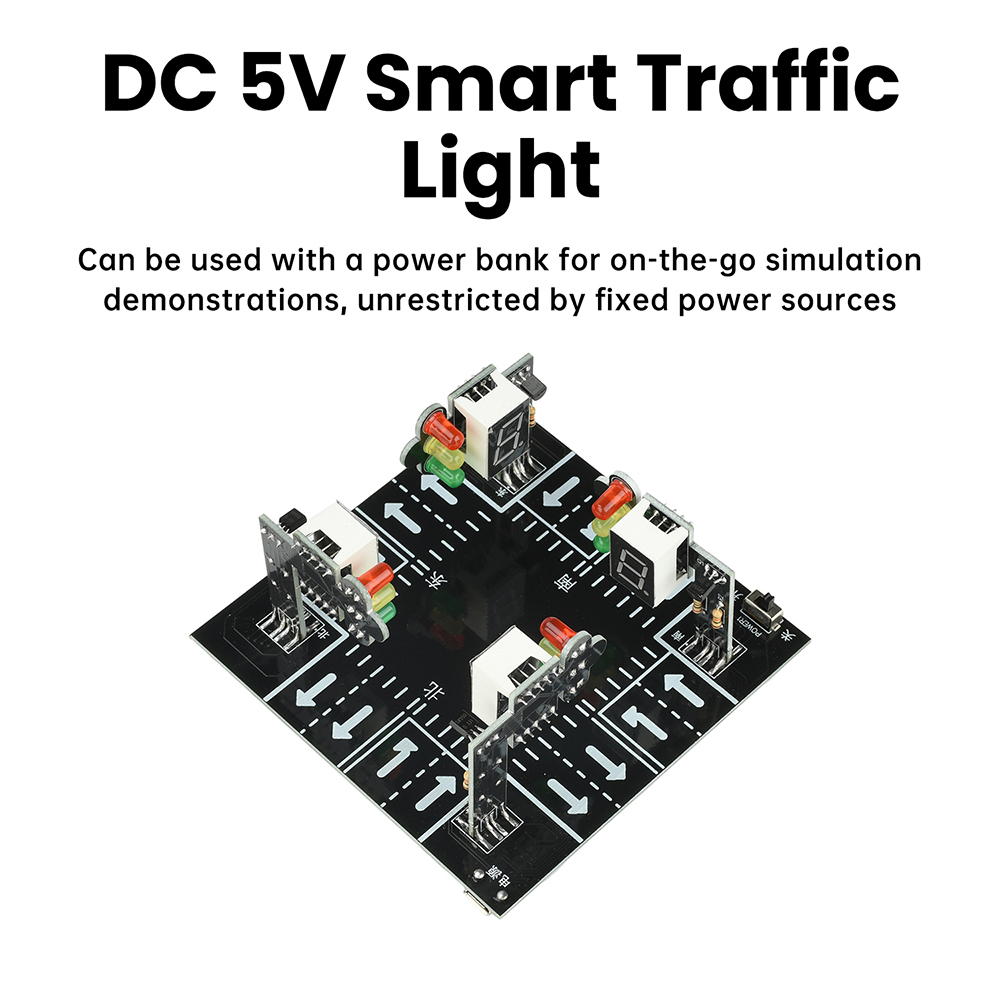 Diy Electronics Kits For Adults - Traffic Light Simulator Kit with Sound
