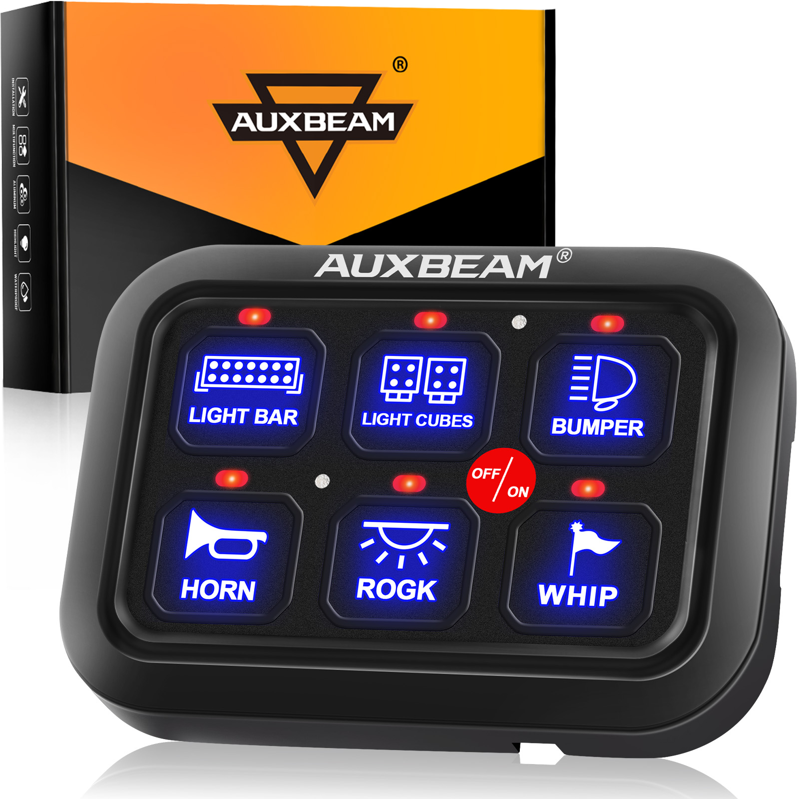 Diy Boat Electronics - AUXBEAM 720W Universal Switch Panel for