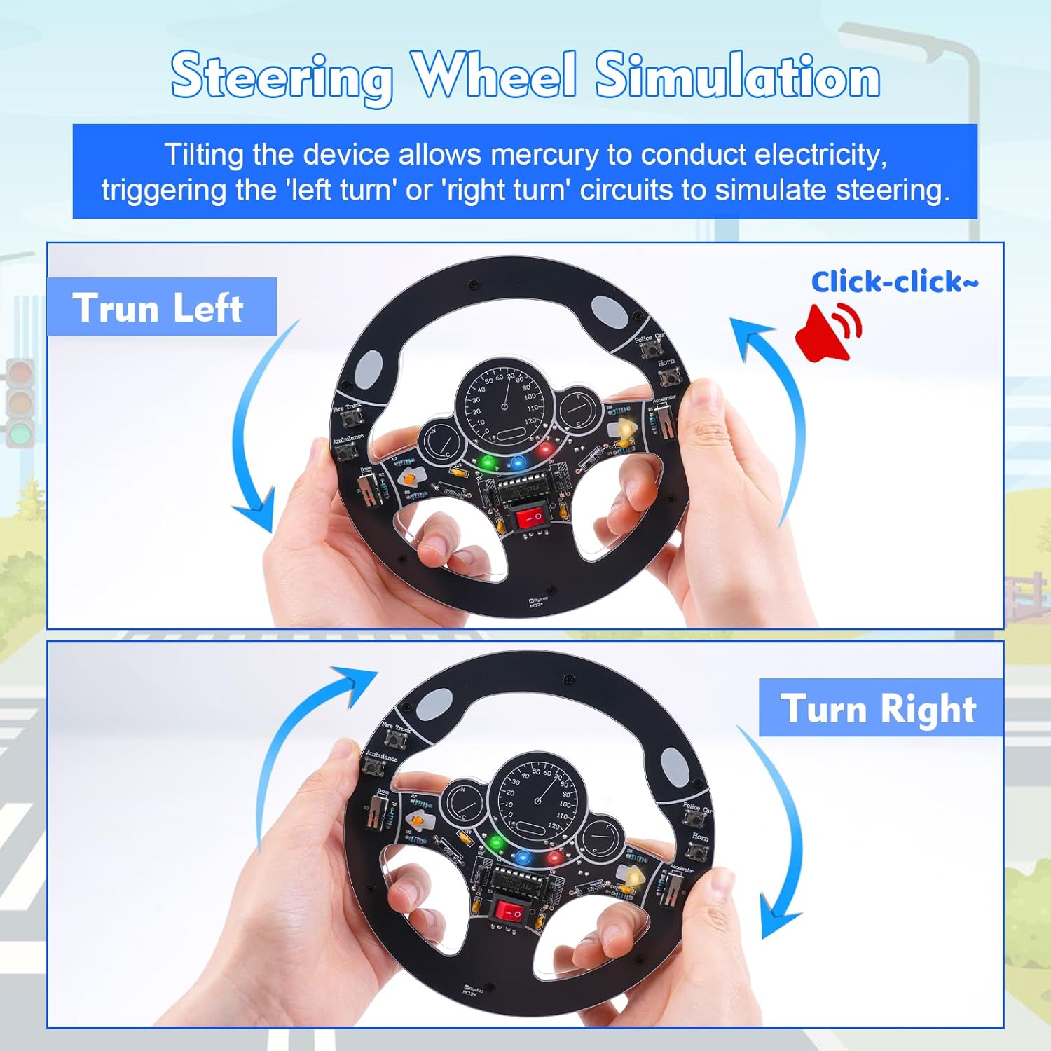 Car Steering Wheel DIY Solderi - đánh giá và giá Diy Electronics Kits For Adults