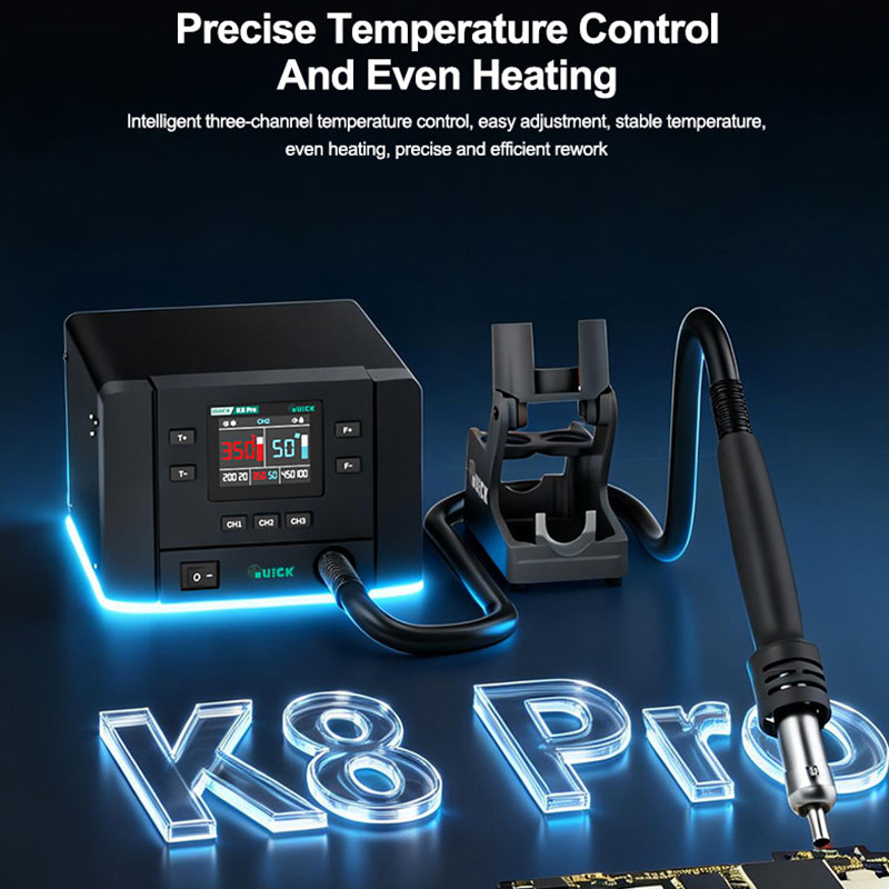 QUICK K8 Pro Intelligent Hot A - đánh giá và giá Hot Air Rework Station