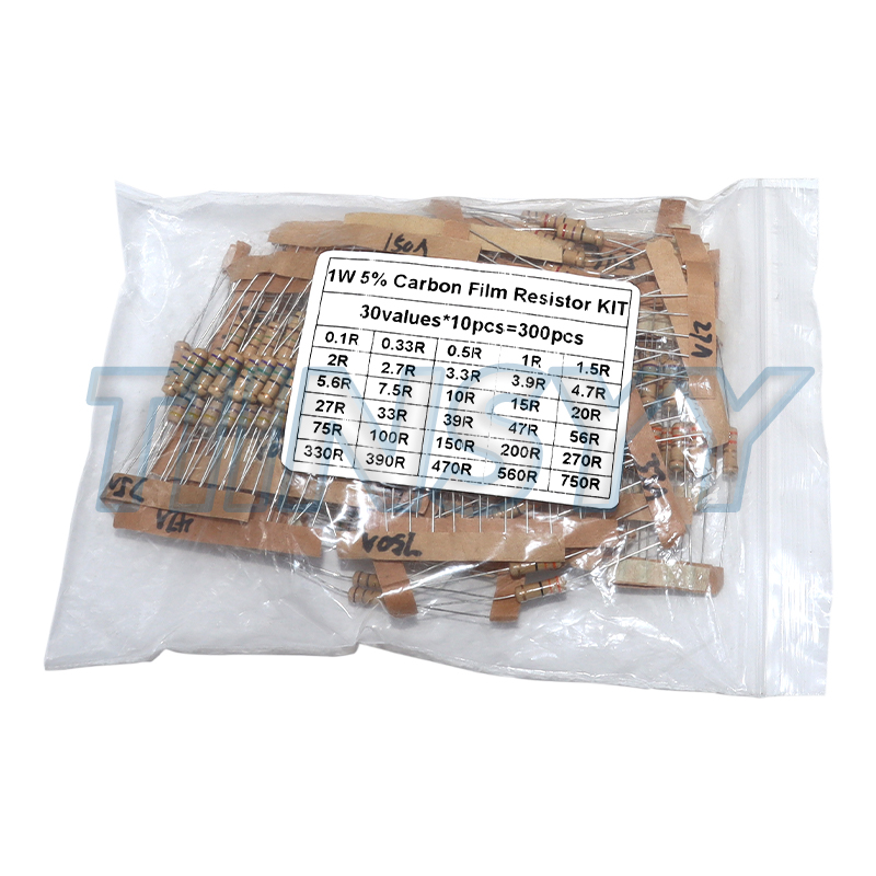 300PCS Resistor Kit 1W 5% Carb - đánh giá và giá Diy Electronics Organizer