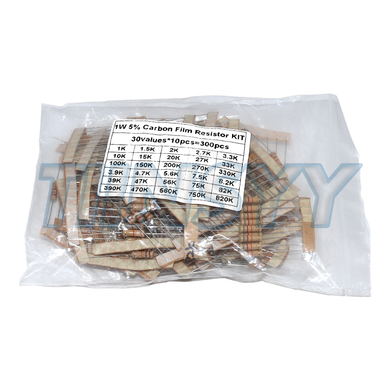300PCS Resistor Kit 1W 5% Carb - đánh giá và giá Diy Electronics Organizer