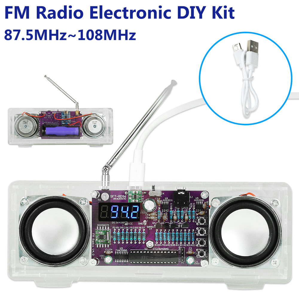 FM Radio Electronic 87.5MHz~10 - đánh giá và giá Diy Electronics Youtube Channel