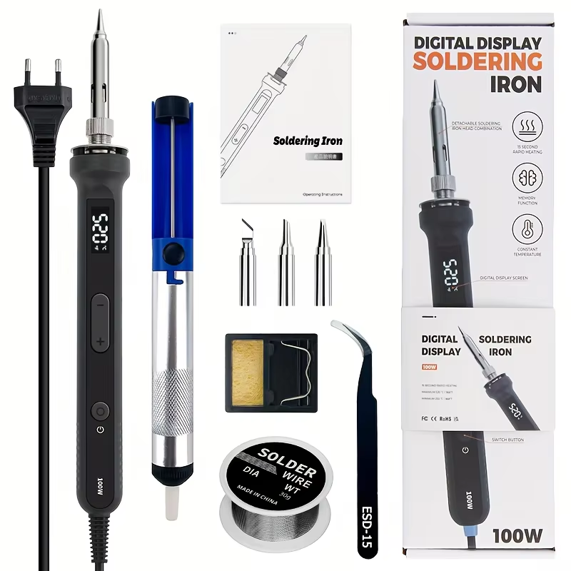 100W Digital Soldering Iron Ki - đánh giá và giá Diy Electronics Toys