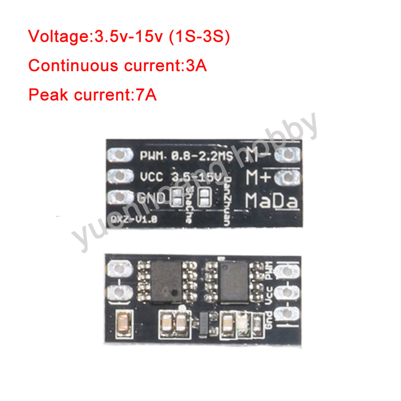 1PC 3.5-15V Bàn Chải ESC 2 Chi - đánh giá và giá Diy Boat Electronics