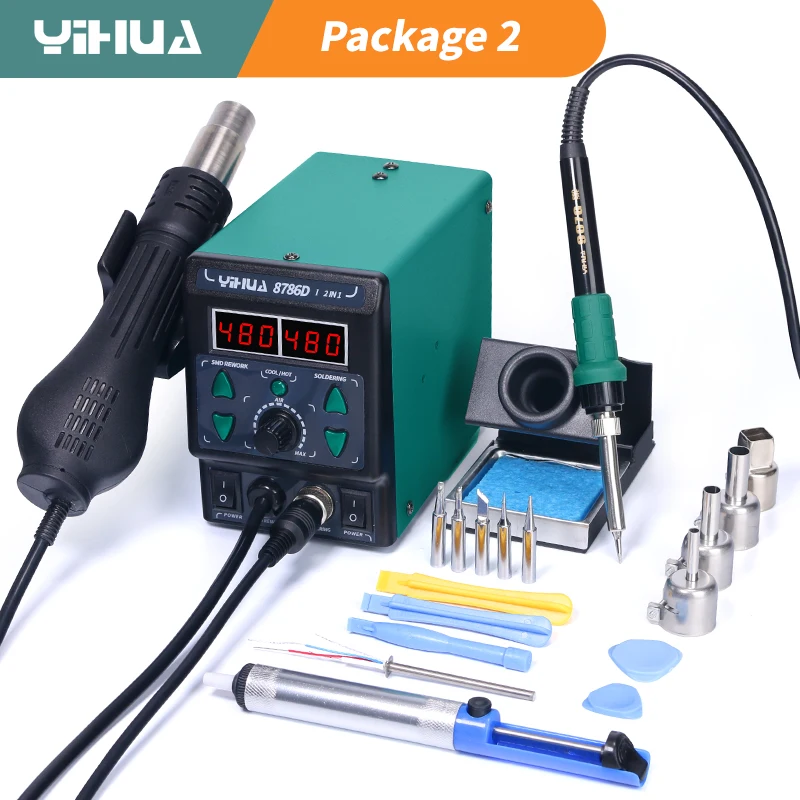 YIHUA 8786D Soldering Iron Hot - đánh giá và giá Diy Electronics Storage