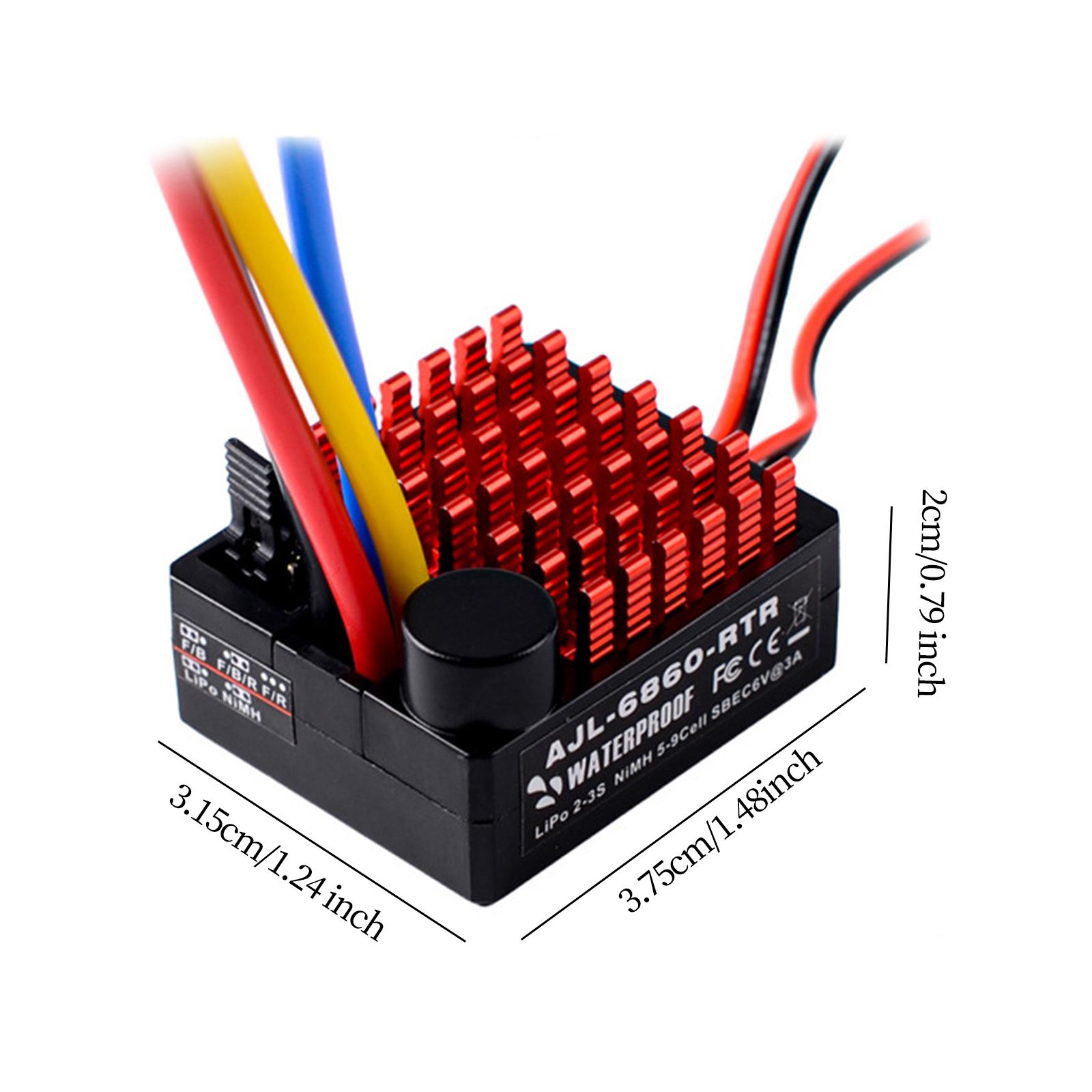 60A Brushed Electronic Speed C - đánh giá và giá Diy Boat Electronics