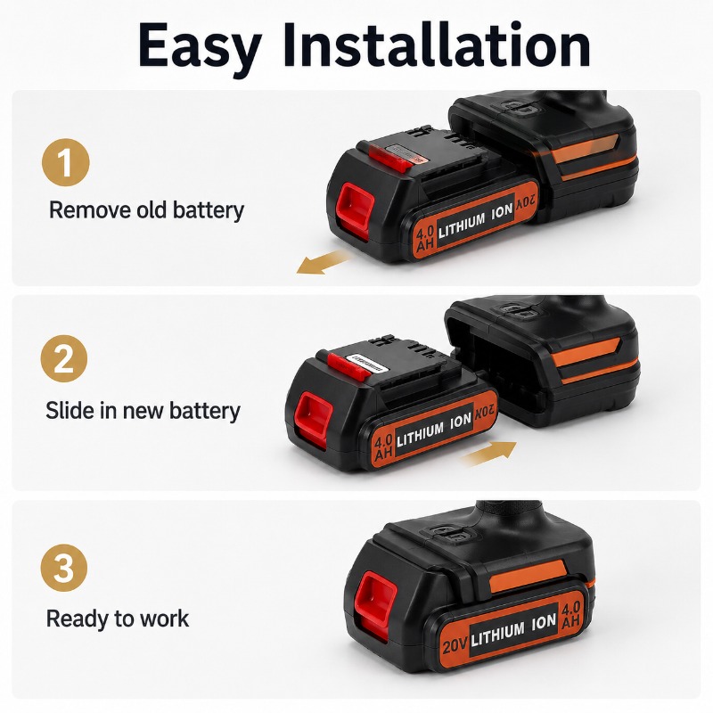 20V 6.0Ah Battery For Black&De - đánh giá và giá Black+Decker Tool Cordless
