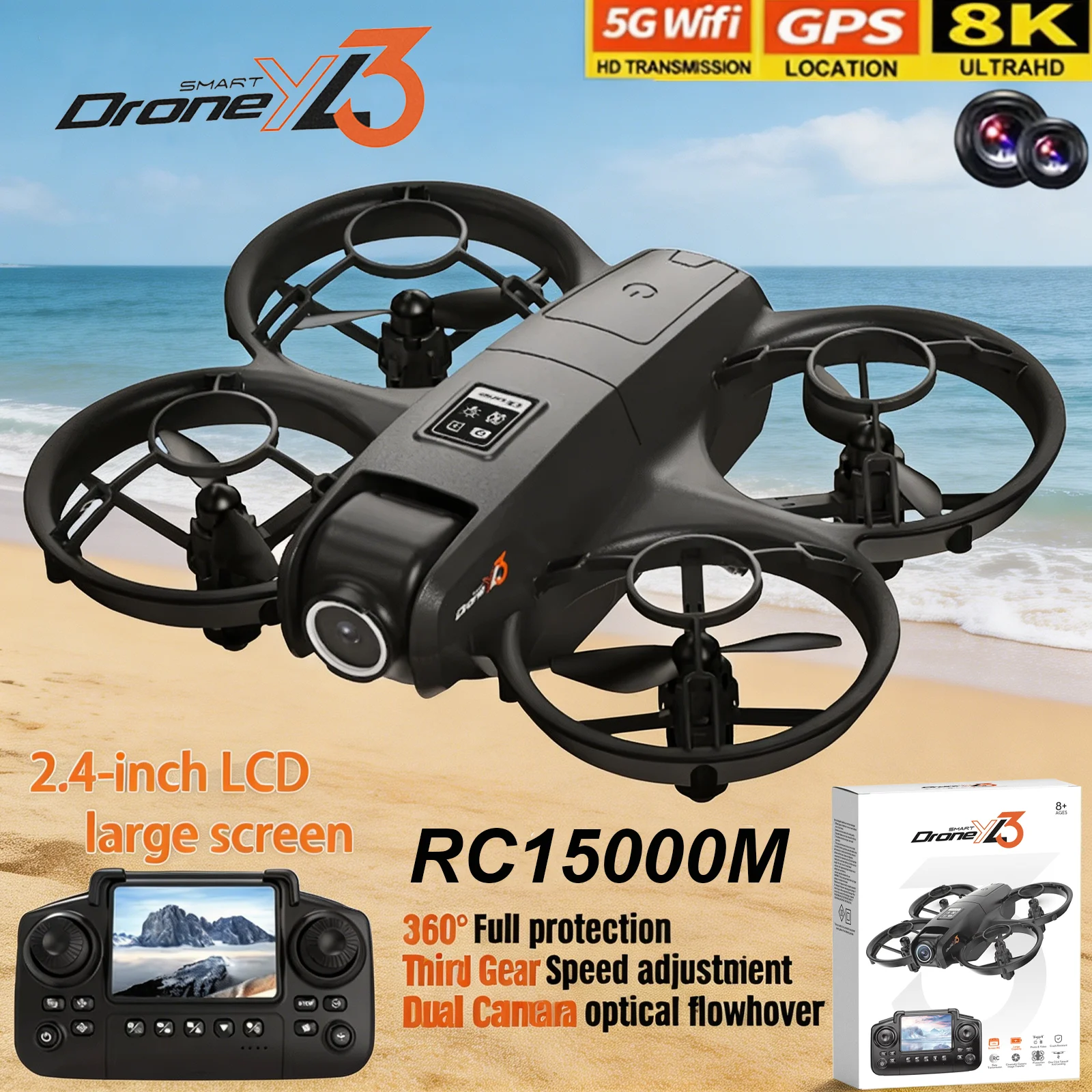 New YL3 RC Drone 8K 1080P Wide - đánh giá và giá Diy Drone Electronics