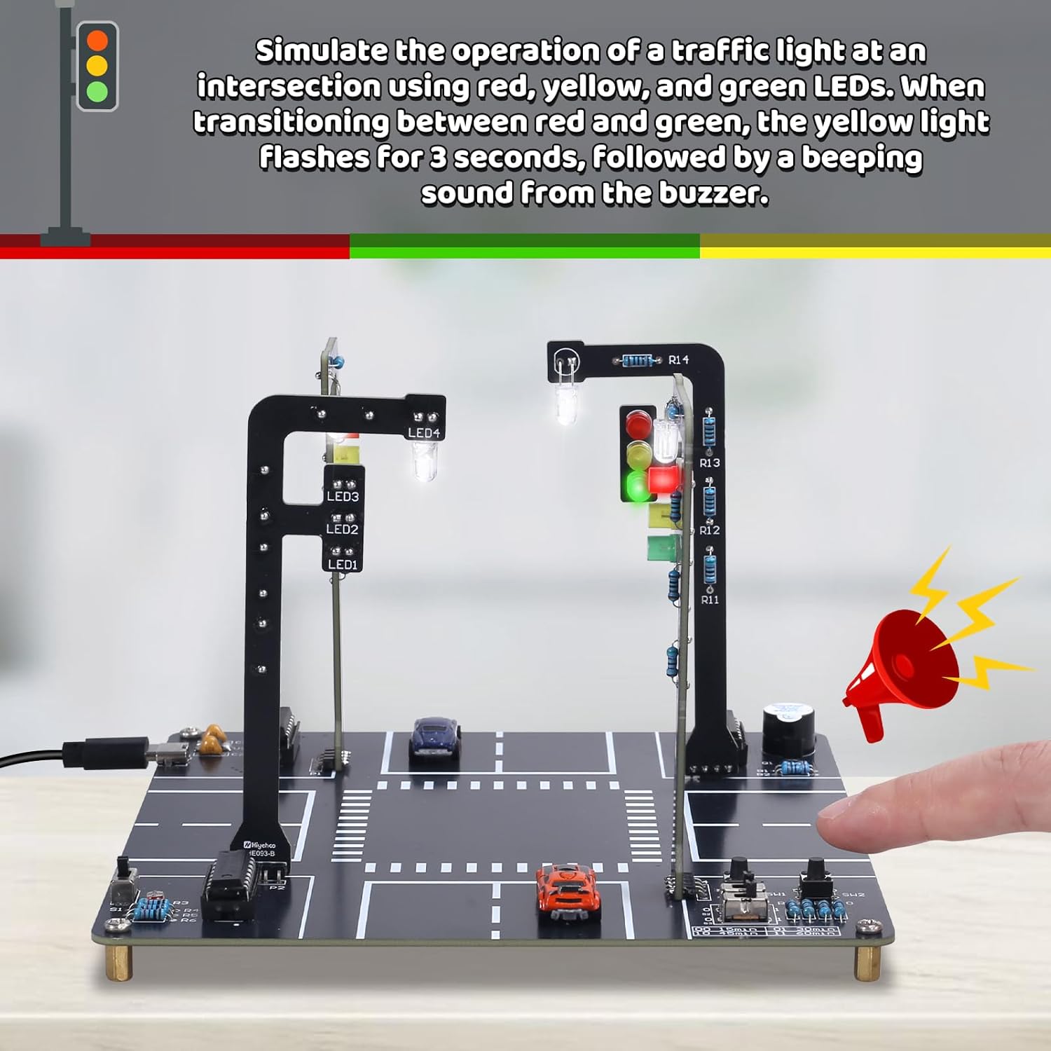 Traffic Light Simulator Kit wi - đánh giá và giá Diy Electronics Kits For Adults